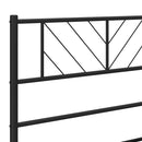 udskiftningsgavl 193 cm metal sort