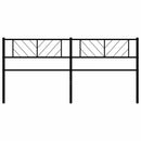 udskiftningsgavl 200 cm metal sort