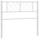 udskiftningsgavl 75 cm metal hvid