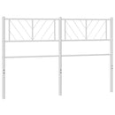 udskiftningsgavl 135 cm metal hvid