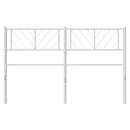 udskiftningsgavl 135 cm metal hvid