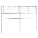 udskiftningsgavl 135 cm metal hvid