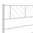 udskiftningsgavl 135 cm metal hvid