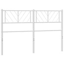 udskiftningsgavl 150 cm metal hvid