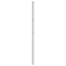 udskiftningsgavl 150 cm metal hvid