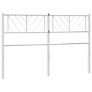 udskiftningsgavl 150 cm metal hvid