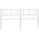 udskiftningsgavl 180 cm metal hvid