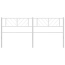 udskiftningsgavl 193 cm metal hvid