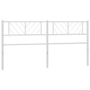 udskiftningsgavl 200 cm metal hvid