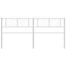 udskiftningsgavl 200 cm metal hvid