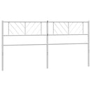 udskiftningsgavl 200 cm metal hvid