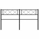 udskiftningsgavl 120 cm metal sort