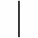 udskiftningsgavl 120 cm metal sort