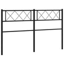 udskiftningsgavl 120 cm metal sort