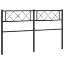 udskiftningsgavl 135 cm metal sort