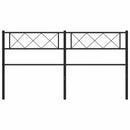 udskiftningsgavl 135 cm metal sort