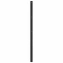 udskiftningsgavl 135 cm metal sort