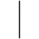 udskiftningsgavl 180 cm metal sort