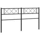 udskiftningsgavl 200 cm metal sort