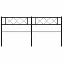 udskiftningsgavl 200 cm metal sort