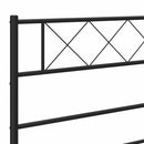 udskiftningsgavl 200 cm metal sort