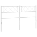 udskiftningsgavl 150 cm metal hvid