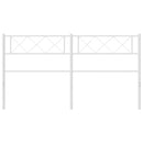 udskiftningsgavl 150 cm metal hvid