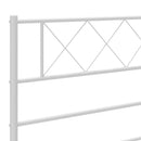 udskiftningsgavl 180 cm metal hvid