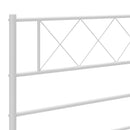 udskiftningsgavl 193 cm metal hvid