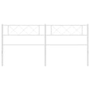 udskiftningsgavl 200 cm metal hvid