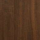 skrivebord 139x139x75 cm konstrueret træ brun egetræsfarve