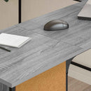 skrivebord 141x141x75 cm konstrueret træ grå sonoma-eg