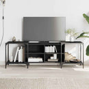 tv-bord 153x37x50 cm konstrueret træ sort