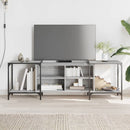tv-bord 153x37x50 cm konstrueret træ grå sonoma-eg