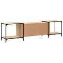 tv-bord 203x37x50 cm konstrueret træ sonoma-eg