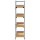 bogreol med 4 hylder 100x33x145,5 cm konstrueret træ sonoma-eg