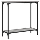 konsolbord 75x30,5x75 cm konstrueret træ grå sonoma-eg