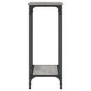 konsolbord 75x30,5x75 cm konstrueret træ grå sonoma-eg