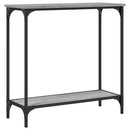 konsolbord 75x30,5x75 cm konstrueret træ grå sonoma-eg