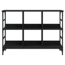 reol 102x32x73,5 cm konstrueret træ sort
