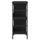 reol 102x32x73,5 cm konstrueret træ sort