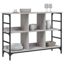 skænk 102x32x73,5 cm konstrueret træ grå sonoma-eg