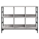 skænk 102x32x73,5 cm konstrueret træ grå sonoma-eg