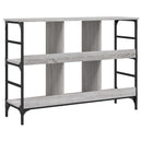 skænk 102x32x73,5 cm konstrueret træ grå sonoma-eg