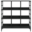 skænk 102x32x103,5 cm konstrueret træ sort
