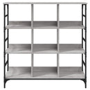 skænk 102x32x103,5 cm konstrueret træ grå sonoma-eg
