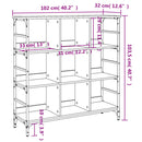 skænk 102x32x103,5 cm konstrueret træ sonoma-eg