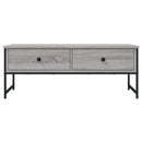 sofabord 101x49x39,5 cm konstrueret træ grå sonoma-eg