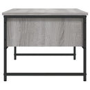 sofabord 101x49x39,5 cm konstrueret træ grå sonoma-eg