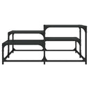 sofabord 87,5x87,5x40 cm konstrueret træ sort